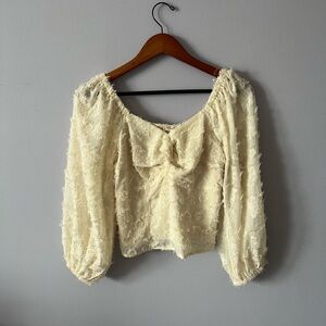 NWT Cream Blouse